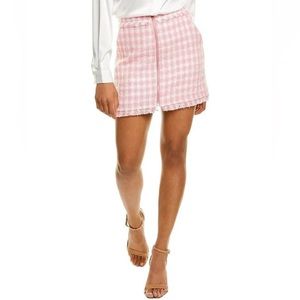 Walter Baker Kailyn Tweed Women's Skirt Pink Size 8 New